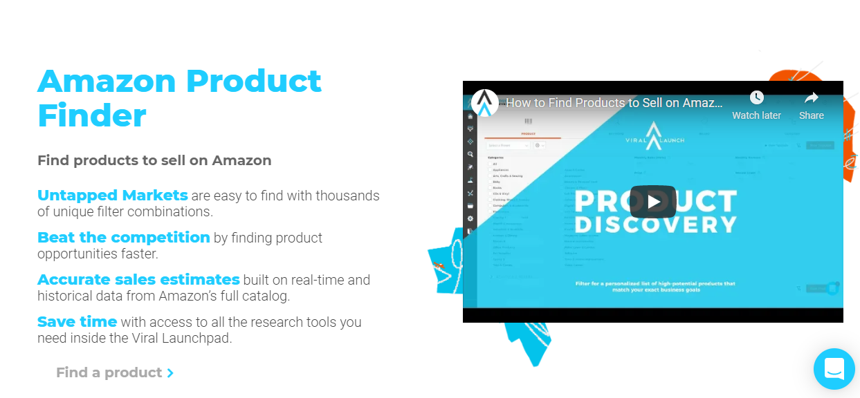 Viral Launch Feature - Amazon Product Finder tool